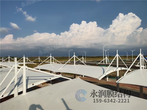 青岛胶州国际机场膜结构车棚工程